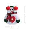 4pcs Santa Claus Snowman Elk Knife and Fork Storage Bag Christmas Decoration