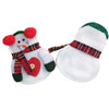 4pcs Santa Claus Snowman Elk Knife and Fork Storage Bag Christmas Decoration