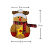 4pcs Santa Claus Snowman Elk Knife and Fork Storage Bag Christmas Decoration