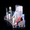 Transparence Multiple Square Lattice Desktop Makeup Case Storage Box