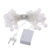 40-LED Grinding White Ball Christmastree String Lights Decorated Colored Lamp