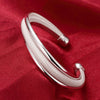 Diagonal Mesh Bracelet Stylish Geometric Silver Bracelet