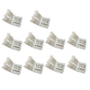 10Pcs 4pin 10mm Solderless Connector For LED 5050 RGB Bare Board Strip Light