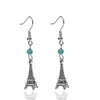 Eiffel Tower building ancient silver earrings earrings