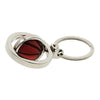 Stylish Silver 3D Basketball Keyring Keychain Charm Metal Key Ring