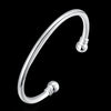 Male Double Bead Bracelet Fashion Circular Shape Silver Bracelet