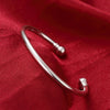 Male Double Bead Bracelet Fashion Circular Shape Silver Bracelet