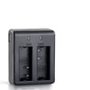 Dual Charger Dock with 2pcs 1050mAh Batteries for 4K Action Camera