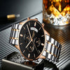 NIBOSI 2039 Scratch Design Luminous Waterproof Business Quartz Watch