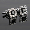 Alloy Water Drill Material/ Square Classical Pattern Cufflinks for Men
