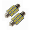 Sencart 2Pcs 4.5W 36mm 9x5730SMD Car Interior Dome Map Reading Light LED Bulbs