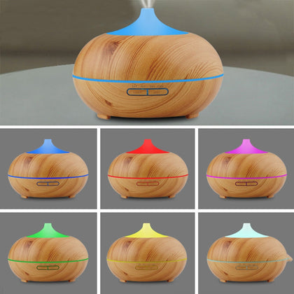 Essential Oil Diffuser Aroma Wood Grain Aromatherapy Cool Mist Humidifier