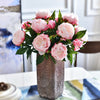 3 Heads European Style Peony Home Decoration Artificial Flower 50CM