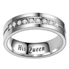 Titanium Steel Her King His Queen Fashion Couple Ring