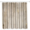 Wood Door Polyester Shower Curtain Bathroom Curtain High Definition 3D Printing Water-Proof
