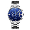 Fashion Stainless Steel Waterproof Calendar Men's Business Leisure Quartz Watch