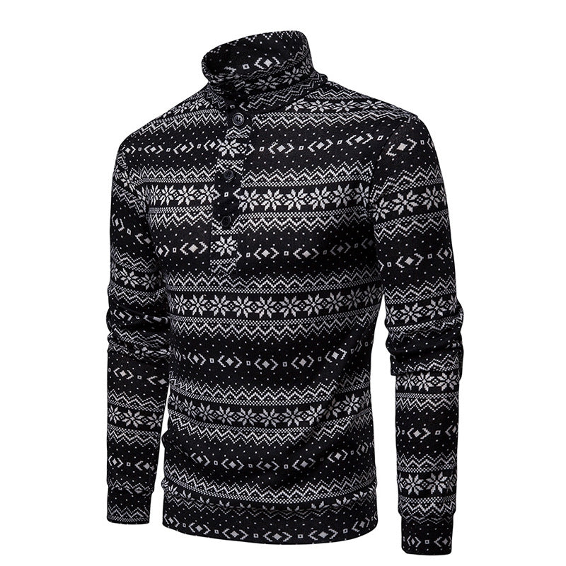 Christmas Snowflake Men's Sweater Pullover