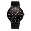 BIDEN Luxury Brand Men Watch Ultra Thin Stainless Steel Clock Male Quartz Sport Watch Men Waterproof Casual Wristwatch