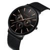 BIDEN Luxury Brand Men Watch Ultra Thin Stainless Steel Clock Male Quartz Sport Watch Men Waterproof Casual Wristwatch
