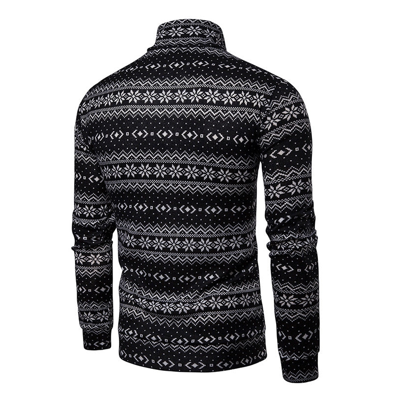 Christmas Snowflake Men's Sweater Pullover