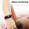 M3 Smart Health Pedometer/Heart Rate/Blood pressure/Sleep monitor Bracelet -Red