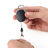 Black Retractable 60CM Extendable Zinc Alloy Wire Key Holder