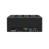 Maiwo K3084 Hard Drive Duplicator Esata Dock 4 Bay Usb 3.0 Esata Hard Drive Docking Station with Clone Duplicator Function for 2.5/3.5 Inch Sata Hard Drive Abs Plastic Diskless