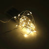 2M 20-LED Silver Wire Strip Light Battery Operated Fairy Lights Garlands Christmas Holiday Wedding Party 1PC