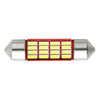 Silver-plated Red Cupper Heat Dissipation Festoon 36MM Car License Plate