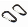 Outdoors Aluminium Alloy Multi-function Type D Buckle 2pcs