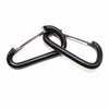 Outdoors Aluminium Alloy Multi-function Type D Buckle 2pcs