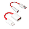Type-C to 3.5mm Jack Audio + Type C to USB OTG Cable for OnePlus 7 Pro / 7 / 6T / 6