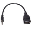 3.5mm Male Audio AUX Jack to USB 2.0 Type A Female OTG Converter Adapter