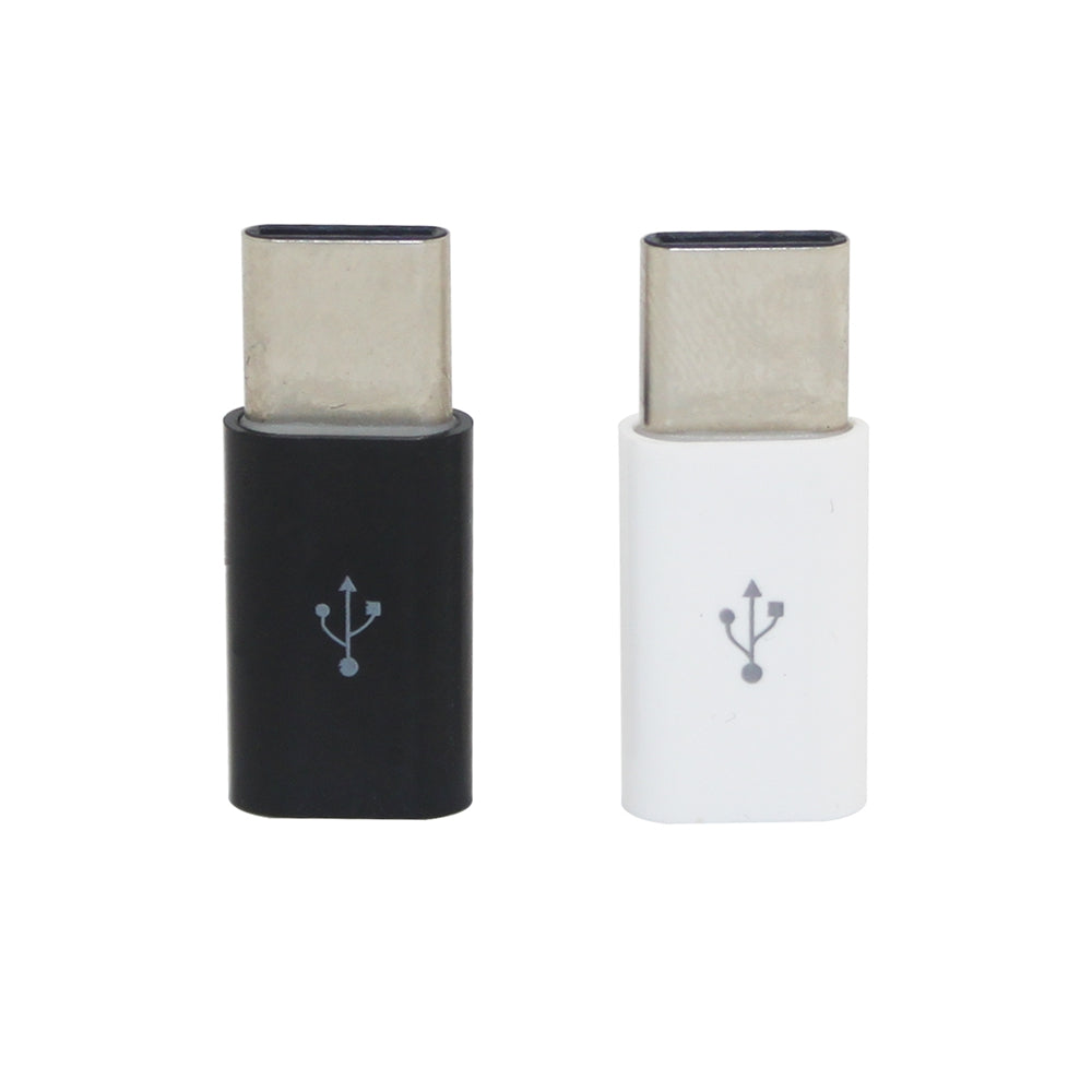 Minismile 2PCS ABS USB 3.1 Type-C To Micro USB Data Charging Adapters Converters