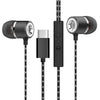 For Type-C Wired Headphones In-ear Headphone Sports Earphone Wired Control Cable Clip Stereo Sound Noise Cancelling Earb