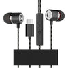 For Type-C Wired Headphones In-ear Headphone Sports Earphone Wired Control Cable Clip Stereo Sound Noise Cancelling Earb