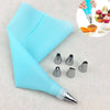 Bake Cake Tool 8 Piece Stainless Steel Decorative Nozzle EVA Mounting Bag