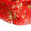 Gold Color Fashion Christmas Long Sleeve Men Shirt