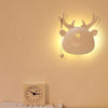 Lovely Cartoon Deer Shaped LED Body Sensor Night Light Wall Lamp