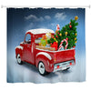 Truck Christmas Tree 3D Digital Printing Fabric Waterproof and Mildewproof