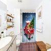 Truck Christmas Tree 3D Digital Printing Fabric Waterproof and Mildewproof
