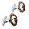 Alloy Material Electroplating Printing Process Clock Design 001 Cufflinks