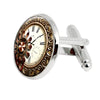 Alloy Material Electroplating Printing Process Clock Design 001 Cufflinks