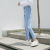 Blue Pants Split Wide-Legged Jeans Female