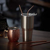Metal Straw Colorful Aluminum Drinking Straws Food Grade Juicy Reusable Straw