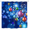 Colorful Blue Christmas Ball Digital Printing Fabric Waterproof and Mildewproof