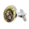 Alloy Glass Material/ Electroplate Printing Process Clock Design 004 Men'S Cuffl