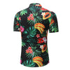 Men's Casual Short Sleeve Flower Shirt