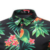 Men's Casual Short Sleeve Flower Shirt