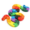 Wooden Winding Animals Cognition Jigsaw Puzzle Toy